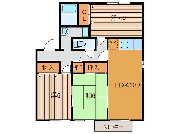 ラフィネ柏の物件間取画像